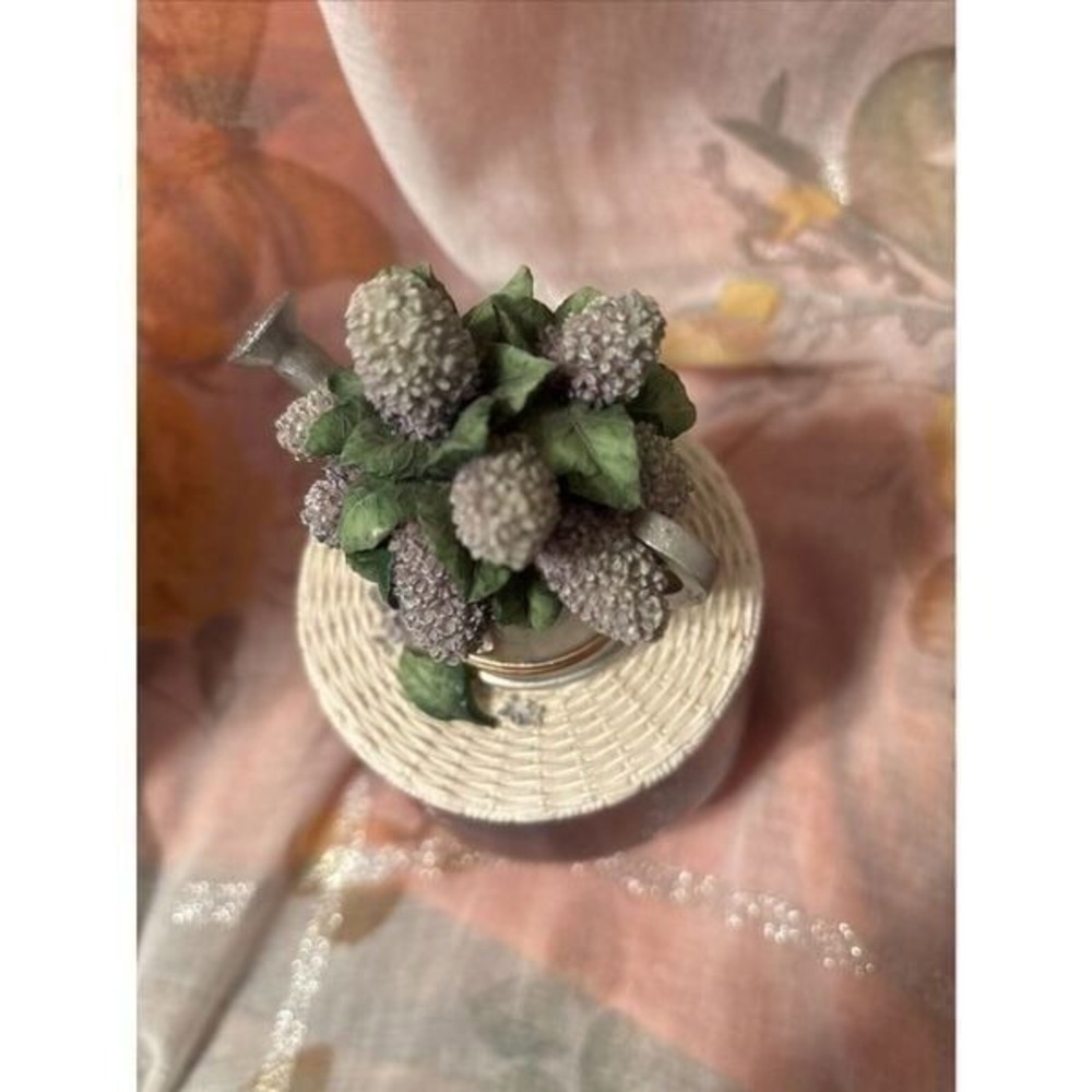 Our America Yankee Candle Topper Purple Flower In Silver Water Candle Cover - Picture 6 of 7